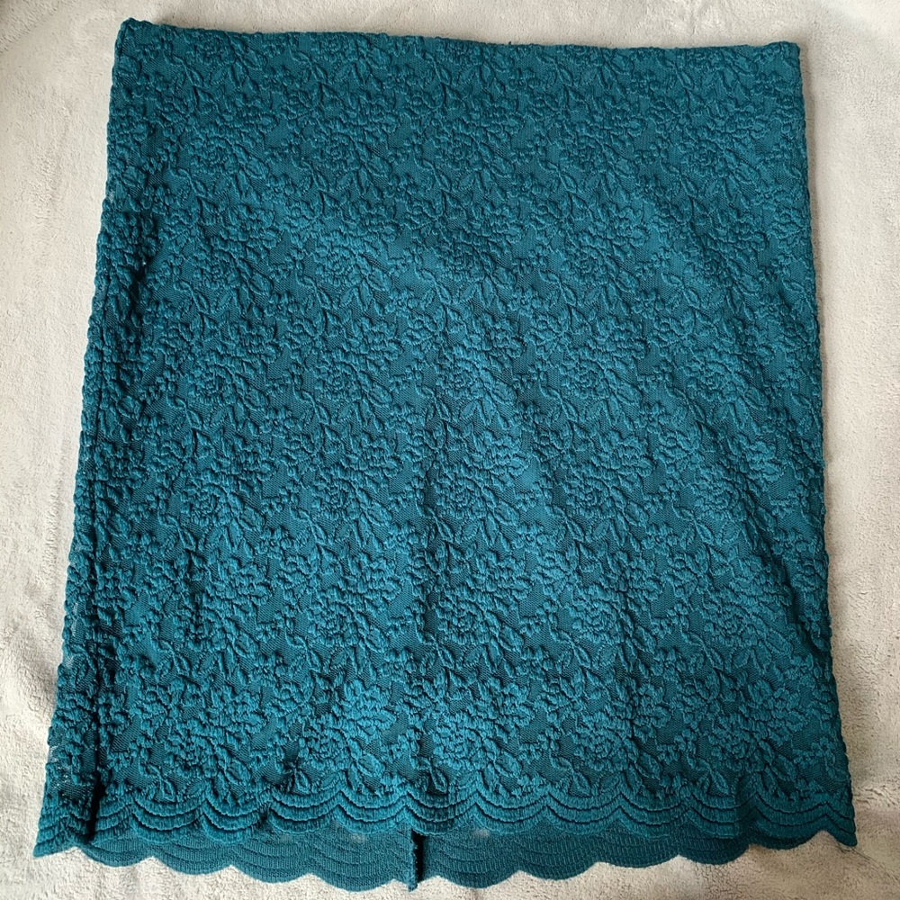 Torrid size two (2x or 18/20) lace mini skirt.